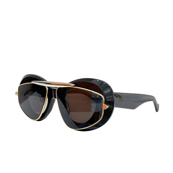 Loewee lunettes de soleil pour femmes designer LW40120I lunettes de soleil acétate papillon grand cadre lentille cadre marque masque de protection jaune lunettes de miroir de conduite