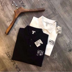 Loewee Camiseta Diseñadores Moda Camisetas para hombres Estilo de celebridad Camisa de polo clásica bordada para hombres y mujeres Pareja del mismo estilo