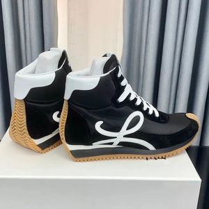 Loeweelies Loewss Lowes Sneakers espagnols High Top Femmes Designer Chaussures pour hommes Mode Casual Sneaker confortable Cuir