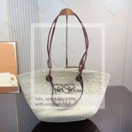 Loeweely tas dames rattan tas strak strandtas casual grote handtassen capaciteit bakken rieten geweven vrouwen handtassen panier palmbladeren dame schoudertas hoge kwaliteit 288