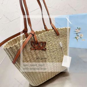 Loeweely tas dames rattan tas strak strandtas casual grote handtassen capaciteit totes rieten geweven vrouwen handtassen panier palmbladeren dame schoudertas hoge kwaliteit 516