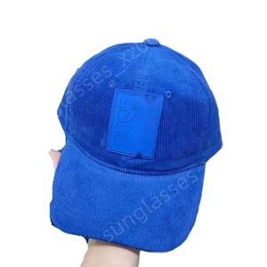 Loewees beanie ontwerper hoed topkwaliteit nieuwe corduroy geborduurd patroon honkbal hoed paar veelzijdige vaste kleur warme zonneschade eendendek tong hoed trend