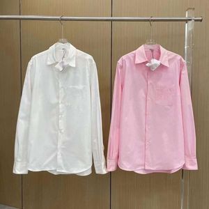 Loeweve Shirt Designer Blouse Luxury Fashion Womens Blouses High Quality Shirts Casual and Loose Fresh and Popular Top