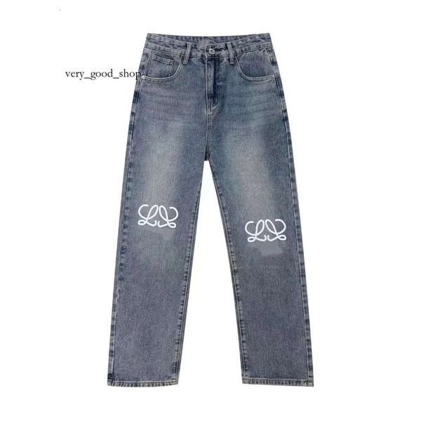 Loeewew Jeans Diseñador de diseñadores de diseñadores abiertos Capris Denim pantalones rectos Agregue el vellón espesado Pantalones de jean de jean homme ropa 513