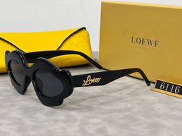 LOEWF Women Designer Designer onregelmatig ingelijste plaatglazen buiten zonnebril voor mannen
