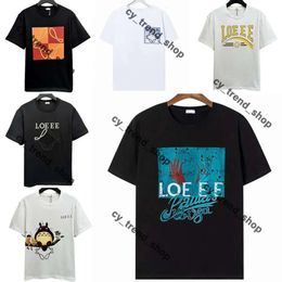 Chemise Loewve Loewe Shirt Loewew Shirt Loewve Shirt Loeweee Shirt Lowew Top Designer Fashion Marques avec alphabet Imprimé à manches courtes Code décontractée en vrac 314