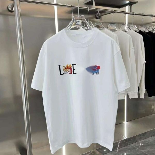 Loewve T-shirt Designer Tee Luxury Fashion Mens T-shirts Loong Limited for Mens and Womens épaule Drop Lown Round Cou Sleeve