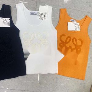 Loewve tanktop designer Vest luxe mode mouwloze damestanks camis gebreide camisole voor vrouwen zomer sense sexy