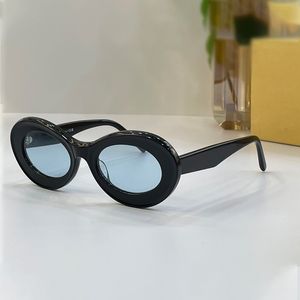 gafas de sol loewx diseñador damas lentes solas alas Gafas de sol marcos de acetato de alta calidad logotipo de metal en templos UV400 LW40110U LW40109U Lady Designer Geates