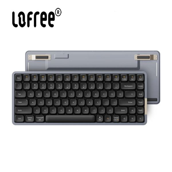 Lofree Flow Low Profile Clavier mécanique sans fil Bluetooth Joint 2Mode 84 touches Ordinateur portable PC Personnalisation Gaming DIY 240309