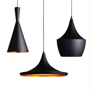 Loft LED Pendant Light Black Restaurant Lights Aluminium Suspension Lampe Assemblées pour le bar à café Room de la chambre déco302o