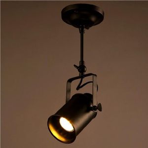 Loft Vintage LED Track Lights Smeedijzeren Plafondlampen Kleding Bar Spotlight Industriële Amerikaanse Stijl Rod Spot Lighting310I