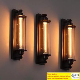 Loft Vintage Lámparas de pared American Industrial Wall Light Edison E27 Bedighting Eyelantern Aplique de pared Luces Decoración del hogar Iluminación