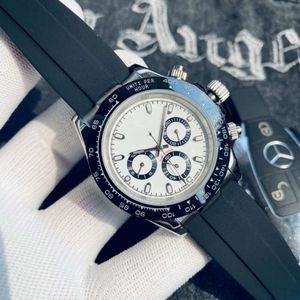 Log sport ditong na -serie multifunctionele chronograaf heren volledig automatische mechanische nacht gloed waterdicht horloge