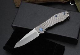 LOGO peut être personnalisé couteau de survie Thomas MINI couteau cadeau EDC outils de poche lame D2 CNC poignée en titane boîte cadeau 56-57HRC livraison gratuite