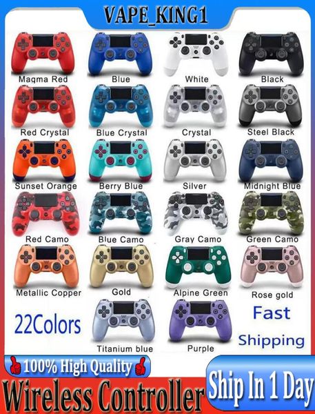 Logo PS4 Contrôleur sans fil GamePad 46 Couleurs pour PS4 Vibration Joystick Game Pad GameHandle Controllers Play Station avec Retail6950761