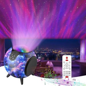 Lohidy Galaxy avec haut-parleur Bluetooth dans la chambre, projecteur de nébuleux dirigé, projecteur de lumière nocturne étoilé adapté à la décoration de la salle, au théâtre maison, au plafond,