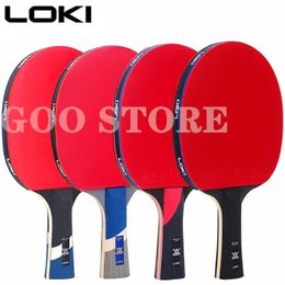 LOKI 9 Star 876 raqueta de tenis de mesa hoja de carbono alta pegajosa Original Ping Pong Bat paleta de competición 240122