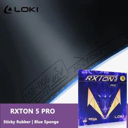 LOKI RXTON 5 PRO – caoutchouc de Tennis de Table, pour raquette collante et boutons, Ping-Pong approuvé par ITTF avec éponge haute densité 240124