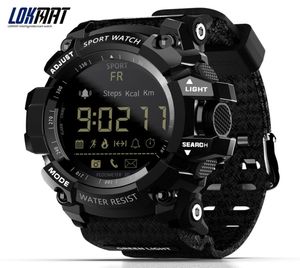 LOKMAT smart watch Bluetooth digitale men039s klok stappenteller smart watch waterdicht IP67 buitensporten voor ios Android mobiele 1766393