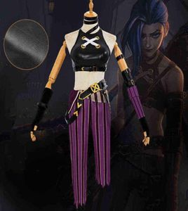 LOL JINX COSPlay Jinx Cosplay Costume Uniform Ourfits League of Legends Game Cosplay Jinx Halloween Carnival Pak J2207209847976