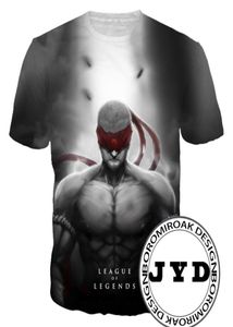 LOL T-shirt Men Anime Shirts 3D Print Tee pour les fans Cosplay Costume Tees Men039 Tops d'été Tshirt confortable S5xl 10 styles8708401