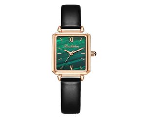 Lolarose horloges met hetzelfde horloge, vrouwelijke Britse student, eenvoudige kleine dial green tabel {categorie} 8583760
