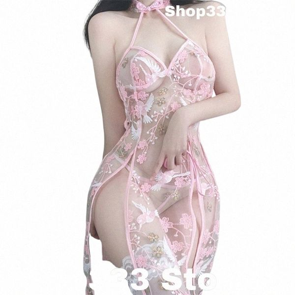 Lolita Girl Pink Plaid Maid Uniforme Serie Bikini Traje de baño Sukumizu Traje Mujeres Kawaii Maid Pijamas Lencería Cosplay Disfraces P1tG #