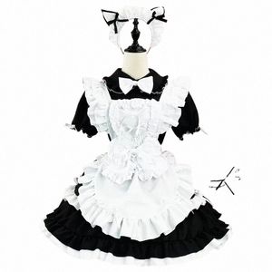 Disfraz de mucama lolita de Anime para fiesta, disfraz de Dr Animati Show Sweethaert Waitr para hombre, café, disfraz de mucama suave, trajes encantadores S148 #