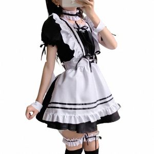 Lolita Maid Costumes Filles Femmes Sexy Érotique Kawaii Café Costume Halen Cosplay Dr Français Serviteur Japonais Outfit Vêtements I84g #