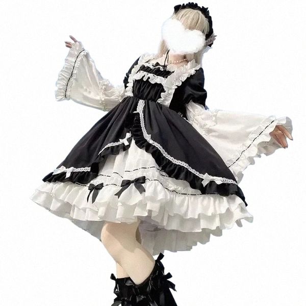 Lolita jupe amovible Jsk Sweet Maid tenue style gothique victorien dr vêtements kawaii blouse s jeu de rôle 21R8 #