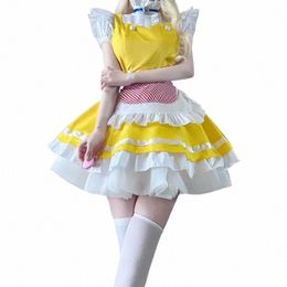 Lolita Jaune Maid Anime Cosplay Costumes Japonais Kawaii Love Live Cosplay Waitr Apr Maids Outfit Halen Party Dr 49vq #