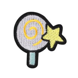 Lollipop Star geborduurde patches naaien noties schattig snoepijzer op patches voor kinderen kleding jas diy naa applices decoratief