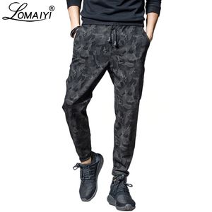 Pantalons pour hommes Lomayi Hommes Pantalons de survêtement Joggers Pantalons 2023 Printemps Été Noir Camouflage Jogger Track Mens Sweat BM238