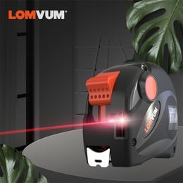 Lomvum oplaadbare lasertarymaatregel 2 in 1 USB laadtape met LCD -display 16ft/5m digitale band metriek/inches/ft T200602