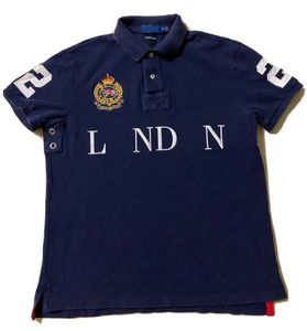 Londres haute qualité 100% coton à manches courtes polos chemise hommes T-Shirt sportif décontracté broderie concepteur S-5XL taille 2024S