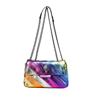 London Populaire Marque Kurt Geiger Bird Sac Rainbow Femmes Sacs de soirée Patchwork Handbag Colorful Cross Body Mini Cosmetic Sac Purse portefeuille Embrayage décontracté