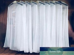 Long 160180200cm Couverture de poussière en tulle doux transparent pour vêtements de mariée robe de mariée robe de mariée Protecteur Mesh Facteur 4212195