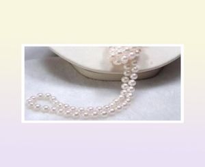 Long 65quot 78mm véritable collier de perles de culture Akoya blanc naturel noué à la main 8313238