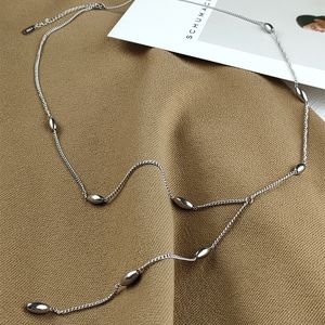 Collier tout-en-un collier de la clavicule en or rose pour femmes Chaîne de chaîne de pull simple Personnalités institut du cou