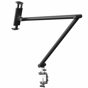 Soporte para tableta de brazo largo Soporte para teléfono de aluminio ajustable Carga de hasta 3 kg Soporte de escritorio / cama para iPad Pro 4-12.9 220401