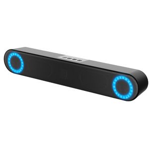 Barra larga Bluetooth TV Barra de sonido Altavoz con lámpara de atmósfera rítmica Estéreo Columna de cine en casa Iluminación envolvente subwoofer Altavoz para juegos