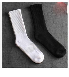 Barril largo, cintura alta, rayas verticales, hombres transpirables de algodón puro, calcetines blancos coreanos sexys, Chao Street, parte inferior de toalla