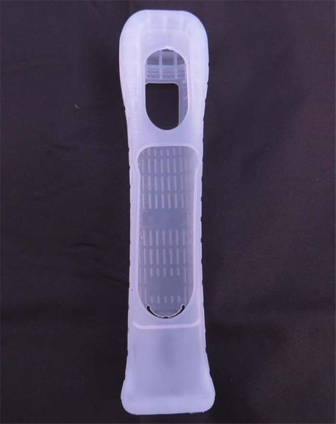 Couverture du boîtier de protection en silicone étendu noir blanc étendu pour le mouvement Wii Nintend Wii Plus de manche à distance DHL FedEx 8223541