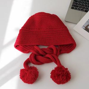 Chapeau long tressé en forme de cloche, chapeau tricoté rayé d'automne et d'hiver, chapeau de mode à la mode et polyvalent, beau chapeau, cadeau spécial