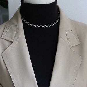 Collar de cadena larga Hip Hop para mujeres y hombres, accesorios de joyería de moda para el cuello