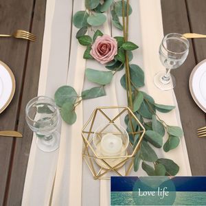 Lange Chiffon Table Runner voor Bruiloft Banketten Bruids Huis Tafel Bogen Caketafel Decoratie (70 * 300cm) Fabriek Prijs Expert Design Quality Nieuwste