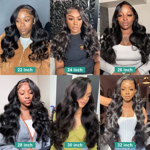 Longues perruques bouclées à 180% densité de la carrosserie transparente Full 360 13x6 Lace Front Human Hairs Wigs Lace Frontal Curly Wig Wigs With Bangs