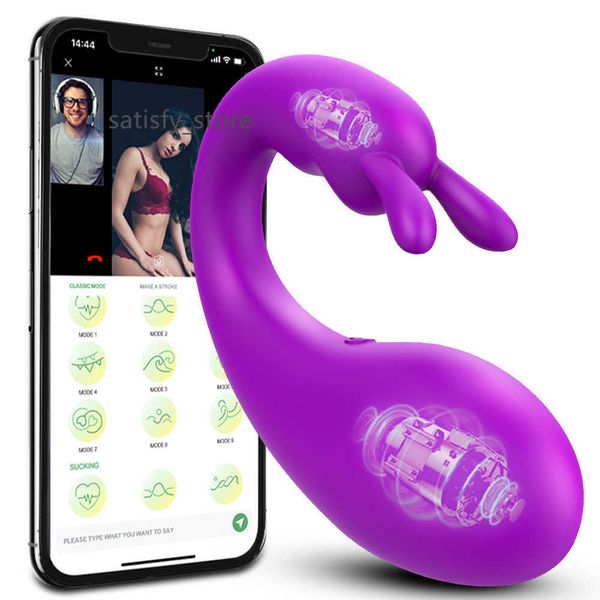 Lapin USB à distance à distance et vibrateurs clitoraux Toys sexuels portables pour femmes et couples