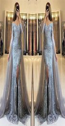 Lange elegante zeemeermin prom -jurken 2017 Nieuwe 34 Sweetheart Sweetheart Lace Formele jurken met lange mouwen voor avondjurken128844444